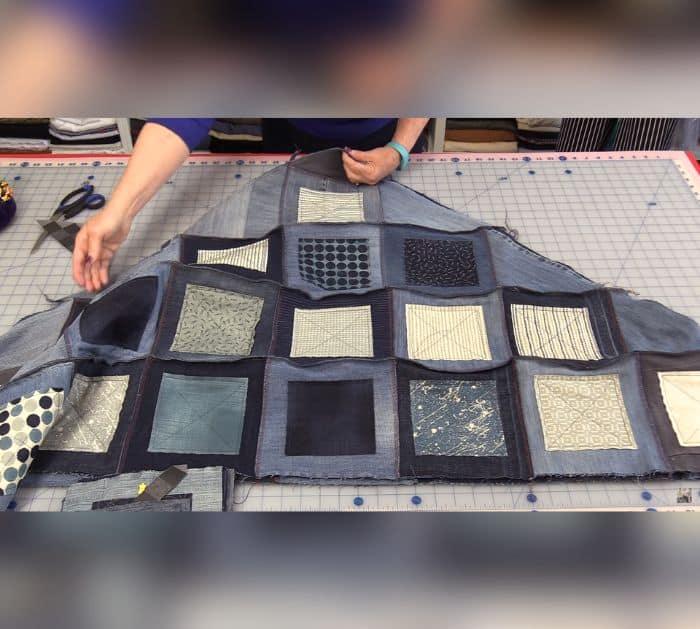 Old Jeans Quilt Tutorial Instructions