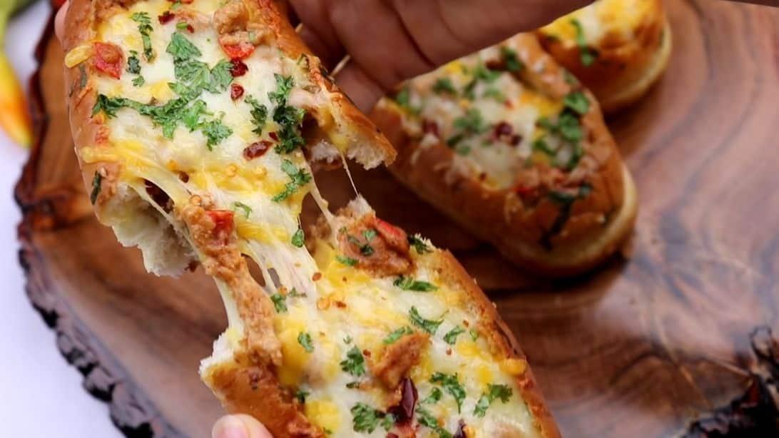 Stuffed Chicken Cheese Burger