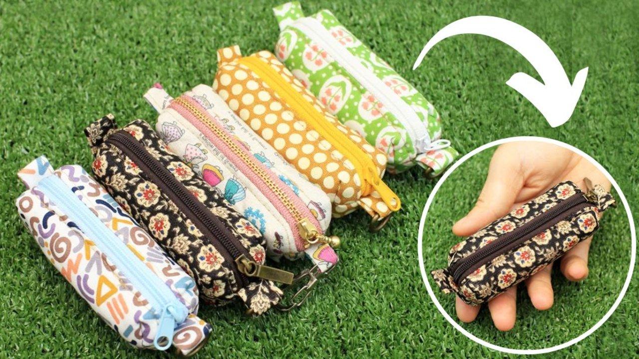 Scrap Fabric Tiny Box Pouch Sewing Tutorial