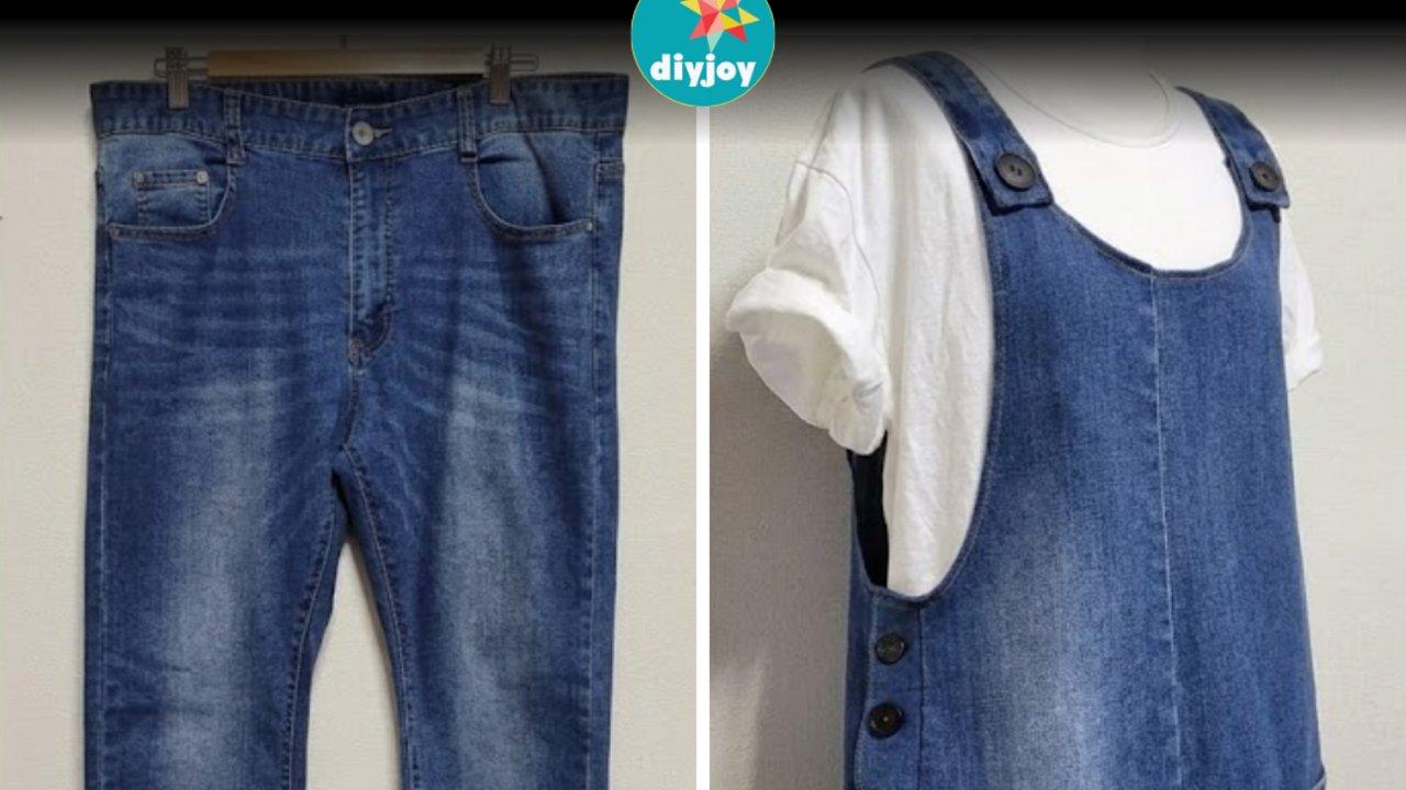 How To Upcycle Old Jeans Into Dress Apron