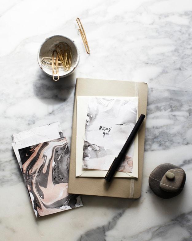 Marbleizing Stationery, a favorite from this collection and an idea worth trying before buying something new