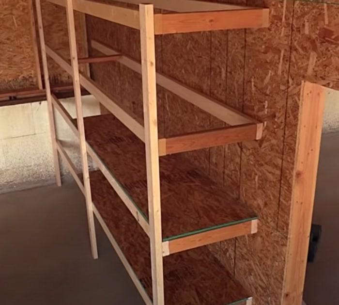 Build easy garage shelving