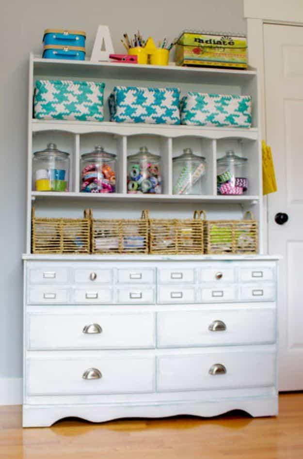 Old Dresser for Craft Room Storage, a favorite pick from this roundup and quick enough to finish in an afternoon