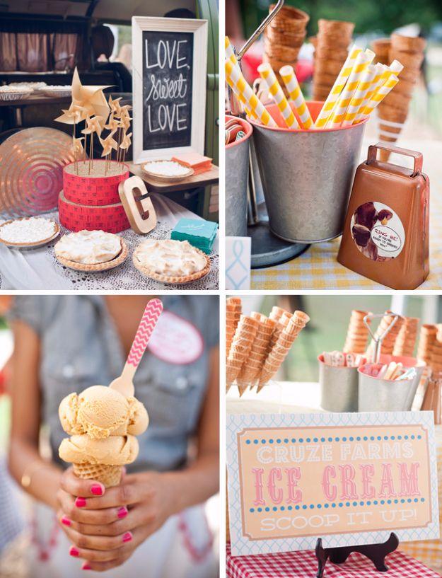 Ice Cream Bar, low effort once the supplies are laid out and charm that photographs better than it costs