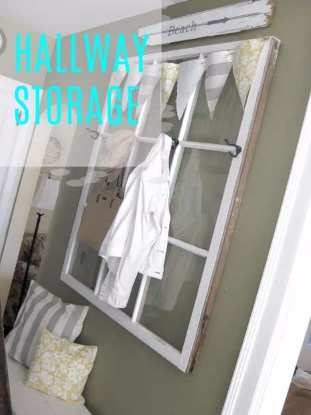 Hallway Storage, quick to put together in one afternoon and a fix that outlasts most store bought options