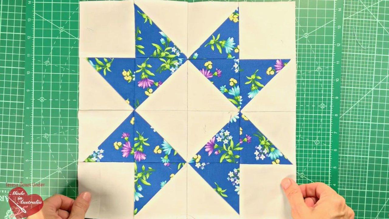 Easy Ribbon Star Quilt Block Tutorial