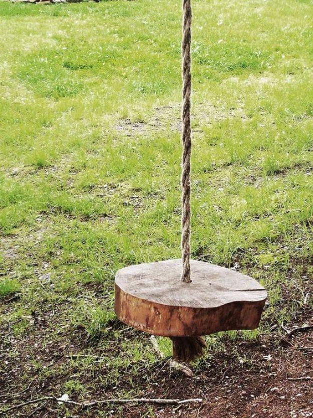 DIY Tree Swing, compact enough to knock out at the kitchen table and a glow that brightens the whole space