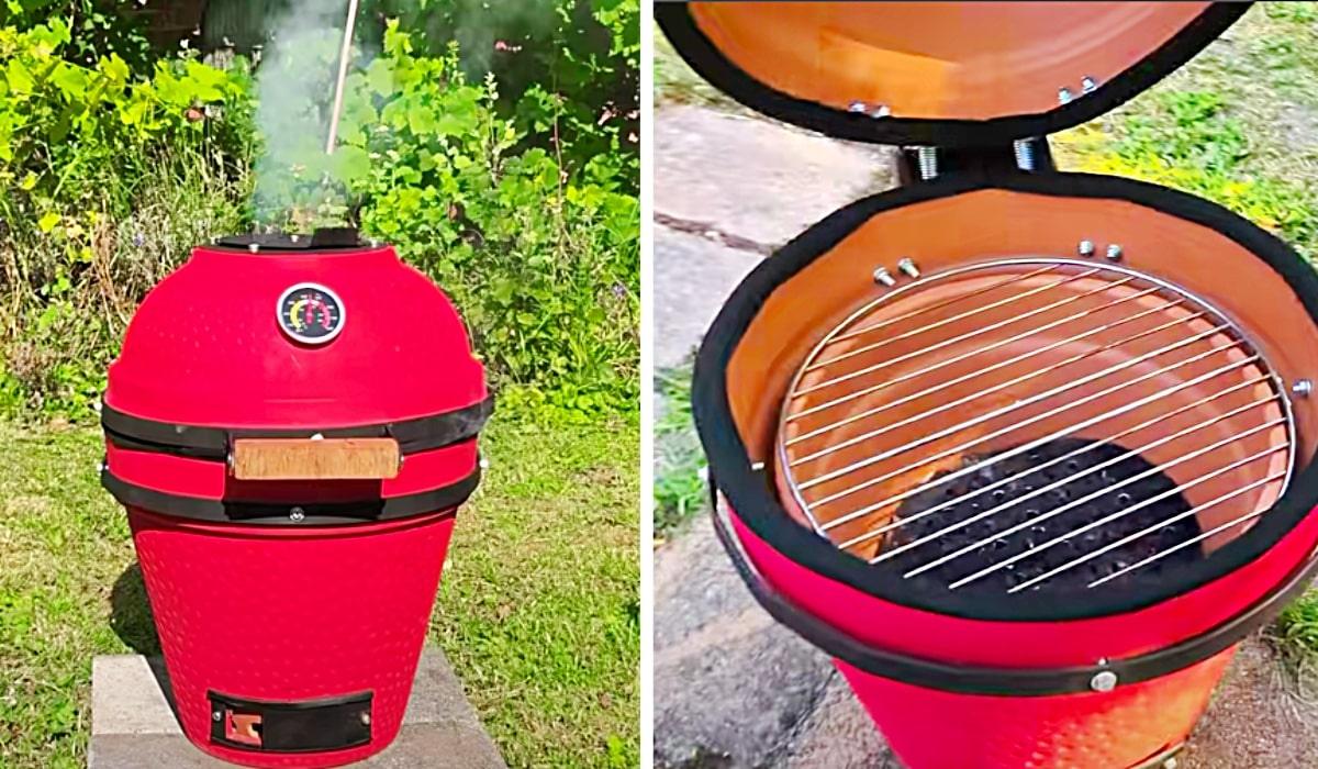 DIY Flower Pot Kamado BBQ Grill