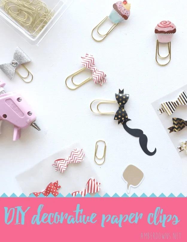 Make Your Own Decorative Clips, budget friendly using stuff most people already own and the fix worth remembering