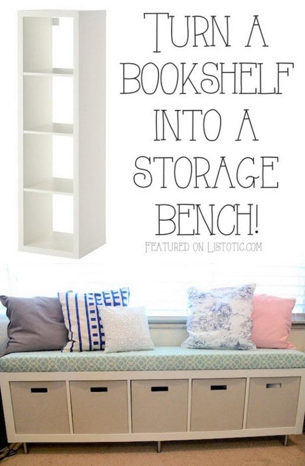 IKEA No Sew Window Bench, forgiving enough for a first attempt and a clever way to reuse scraps you already have