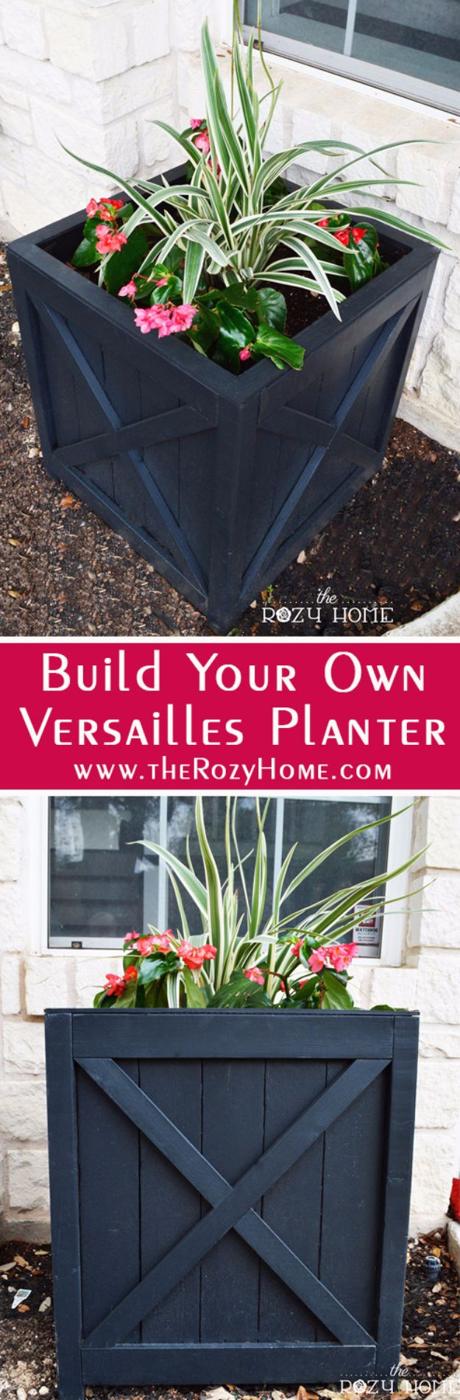 DIY Versailles Planter, built from supplies most crafters already own and warmth that a bare corner was missing