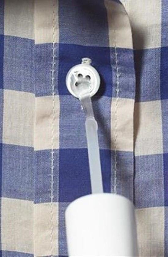 Nail Polish as Button Securer, an idea that is easy to recreate at home and handy for your next project