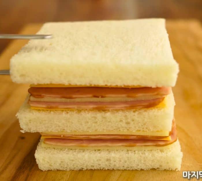 Ham Cheese Fried Sandwich Recipe Ingredients