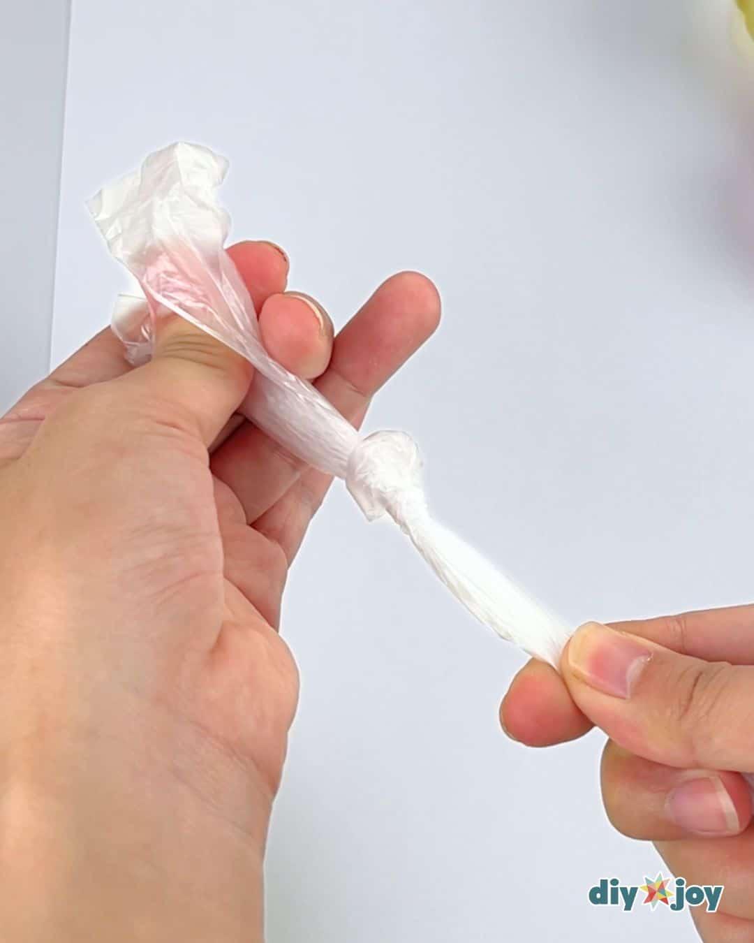 Flowers Plastic Bag — how to paint acrylic flowers using plastic