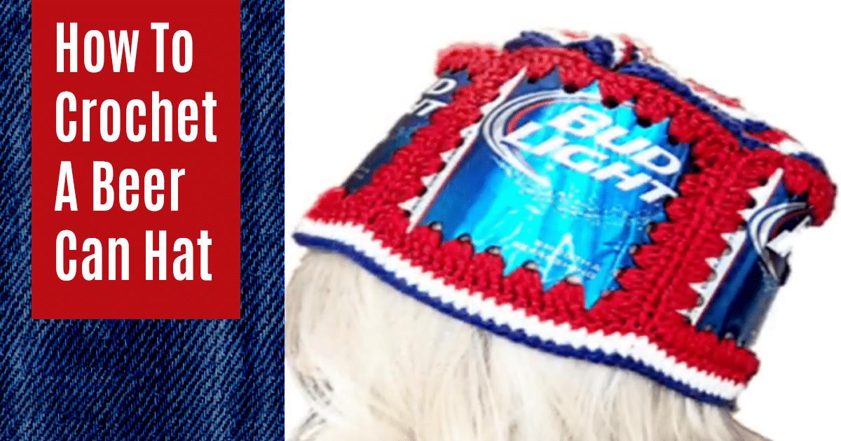 Crocheted Beer Can Hat