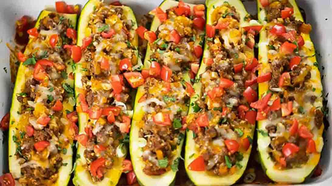 Zucchini Taco Boats Recipe