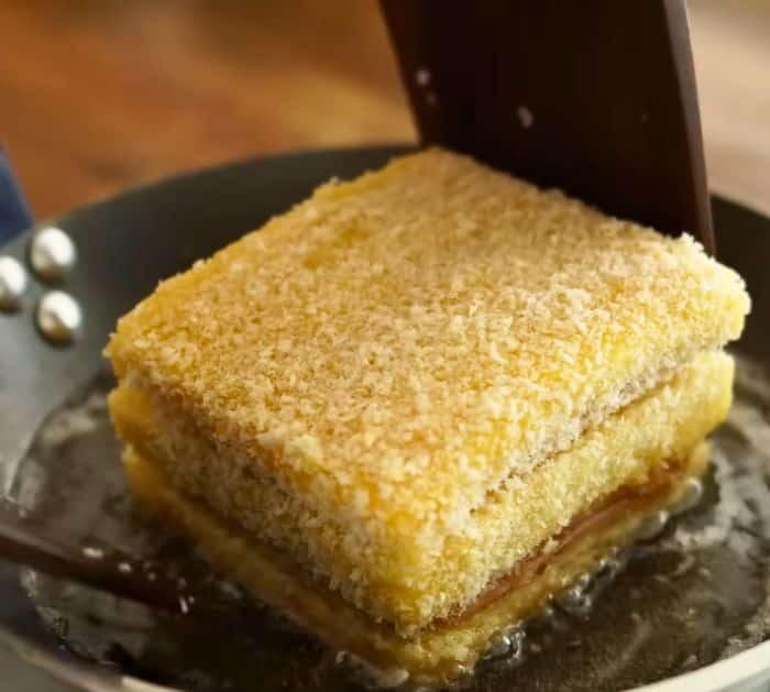 Ham Cheese Fried Sandwich Recipe Instructions