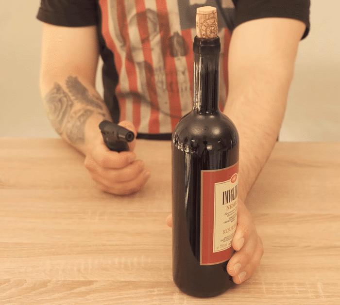 Easy Wine Bottle Cork Removal Hack