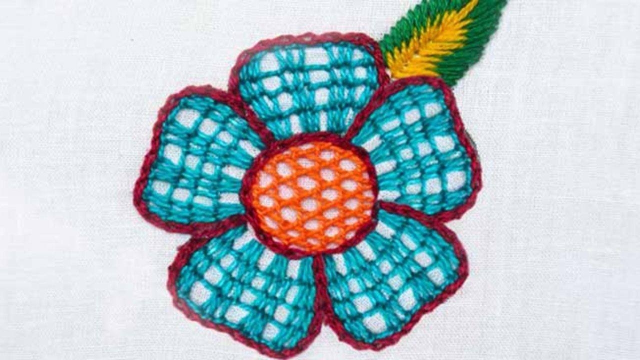 Unique Flower Hand Embroidery Pattern