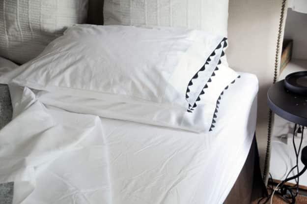 Scalloped Edge Pillow Case, a simple project using fabric you may already own and a favorite pick from this roundup