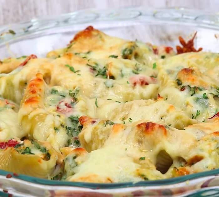 Easy and Quick Creamy Stuffed Pasta Shells Recipe