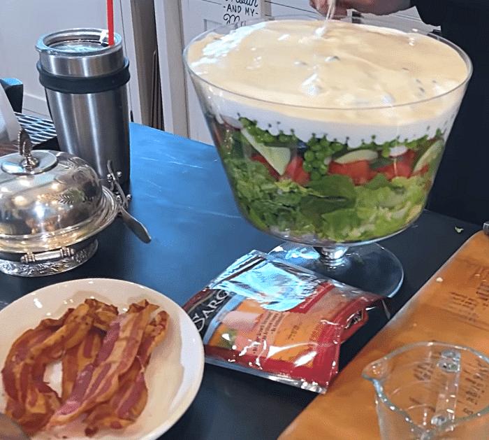 Paula Deen's 7 Layer Salad Recipe Directions