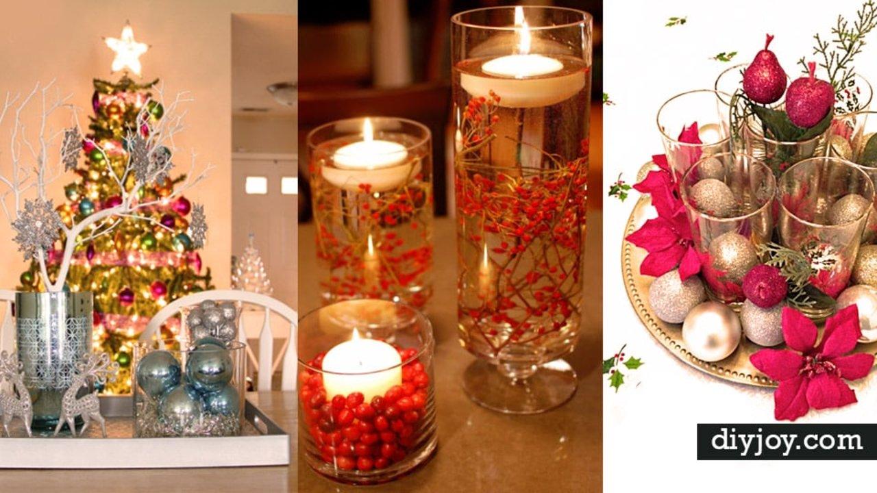 34 DIY Christmas Centerpieces For The Table