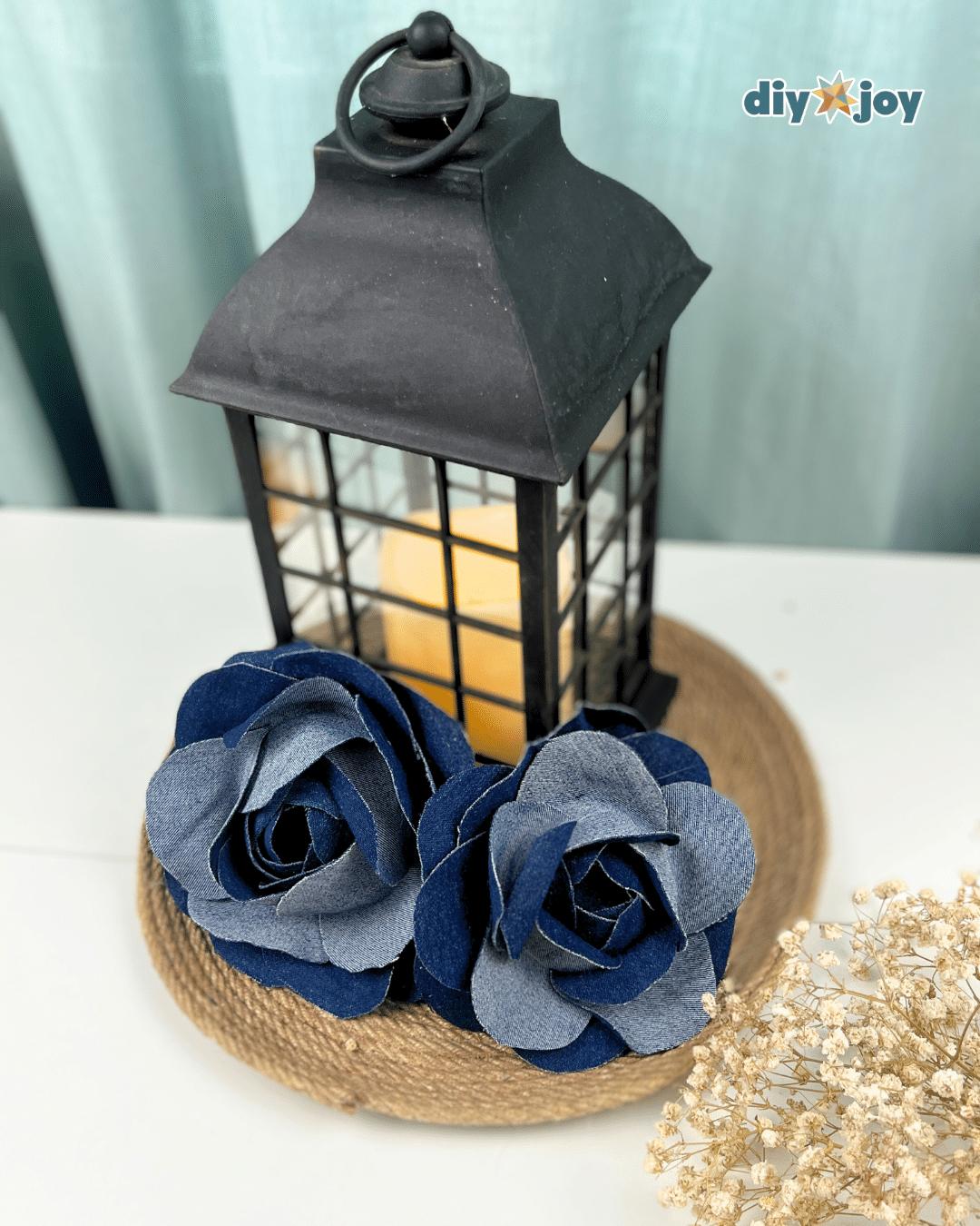 Homemade Denim Rose Denim Crafts — how to make a denim rose