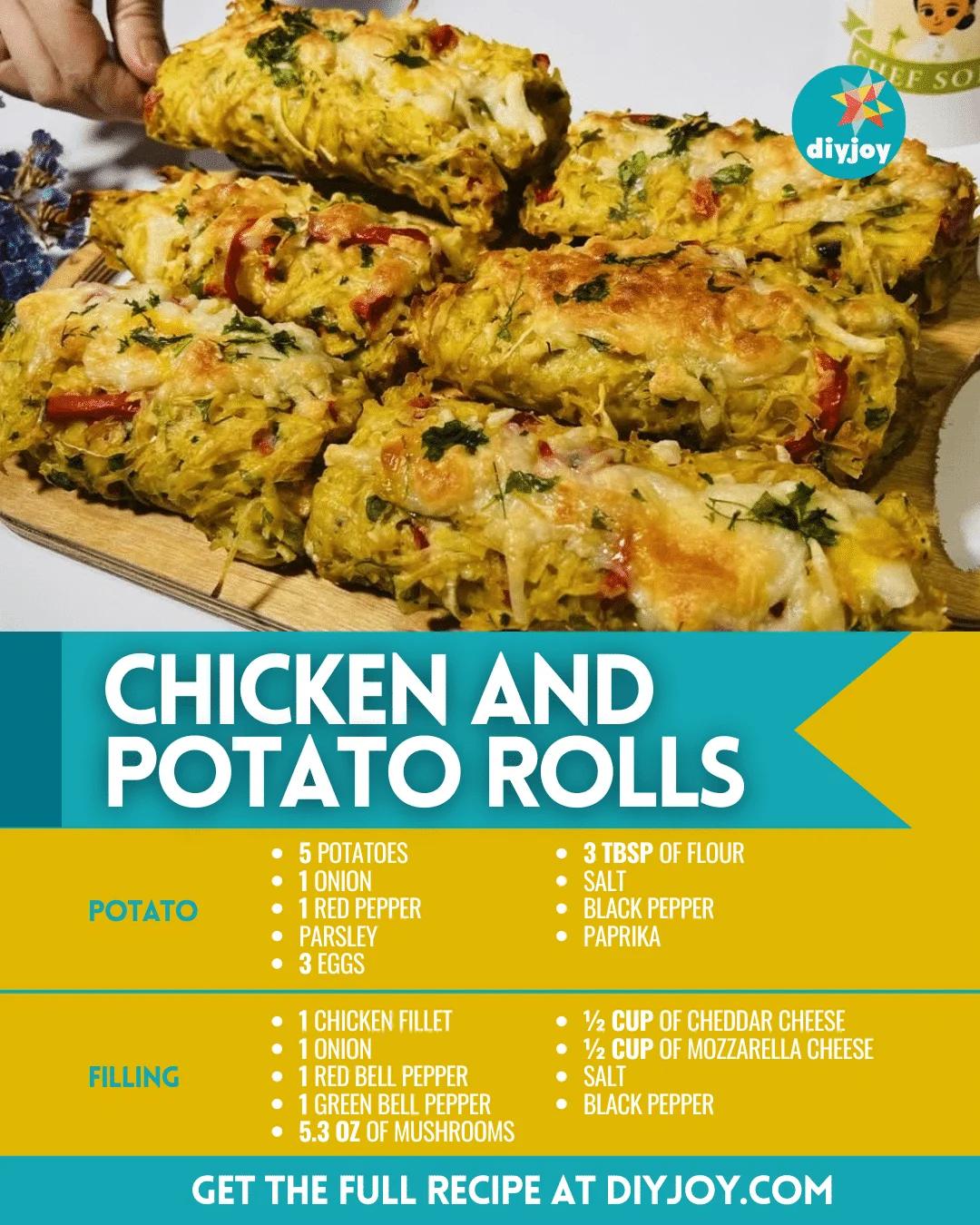 Easy Chicken and Potato Rolls Recipe