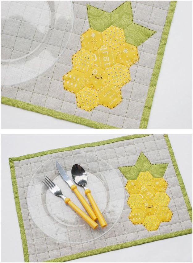 Pineapple Quilt Placemat, a popular choice on this list and a project that comes together in an afternoon