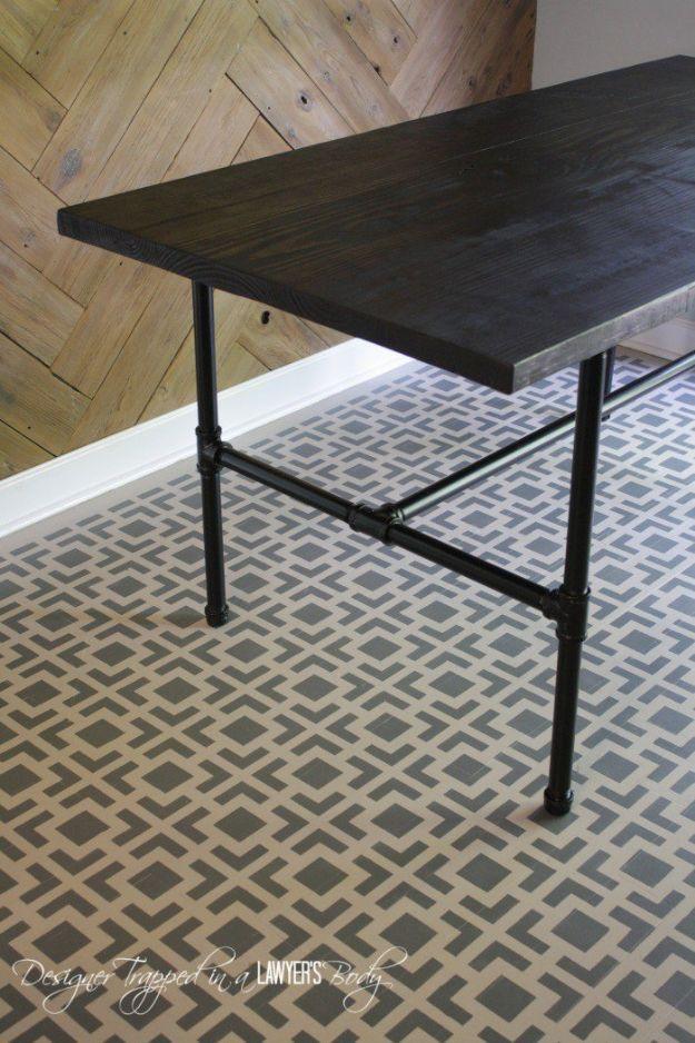 DIY Pipe Table, an urban loft accent, no fancy equipment needed to get started and a keepsake worth handing down