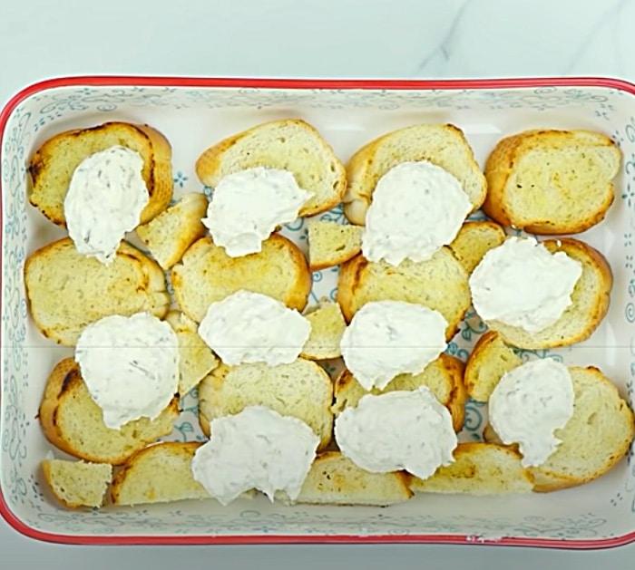 Place Bread At The Bottom Of A Meatball Casserole