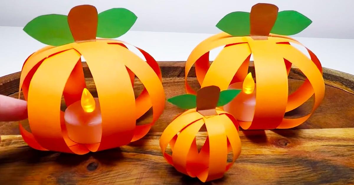 How To Make A Pumpkin With Paper