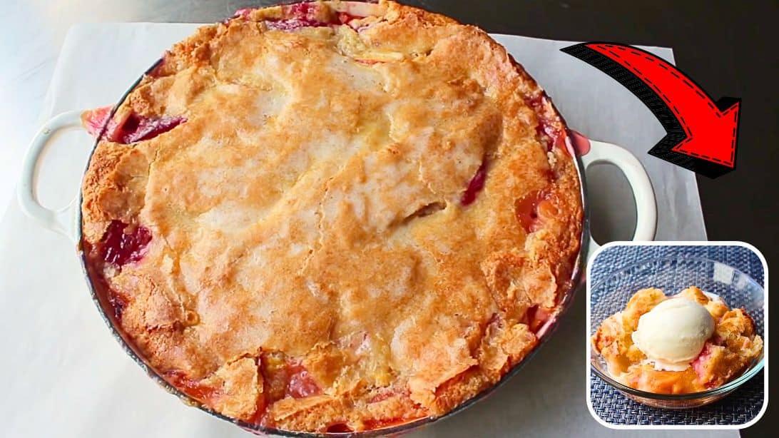 Super Easy & Crispy Peach Cobbler Recipe