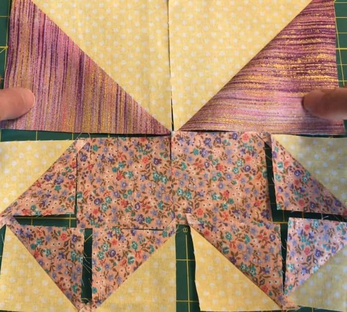 Butterfly Scrap Quilt Block tutorial