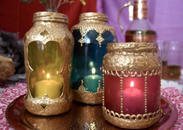 Mason Jar Moroccan Lanterns, a fun mason jar craft for summer and a simple project perfect for a summer afternoon