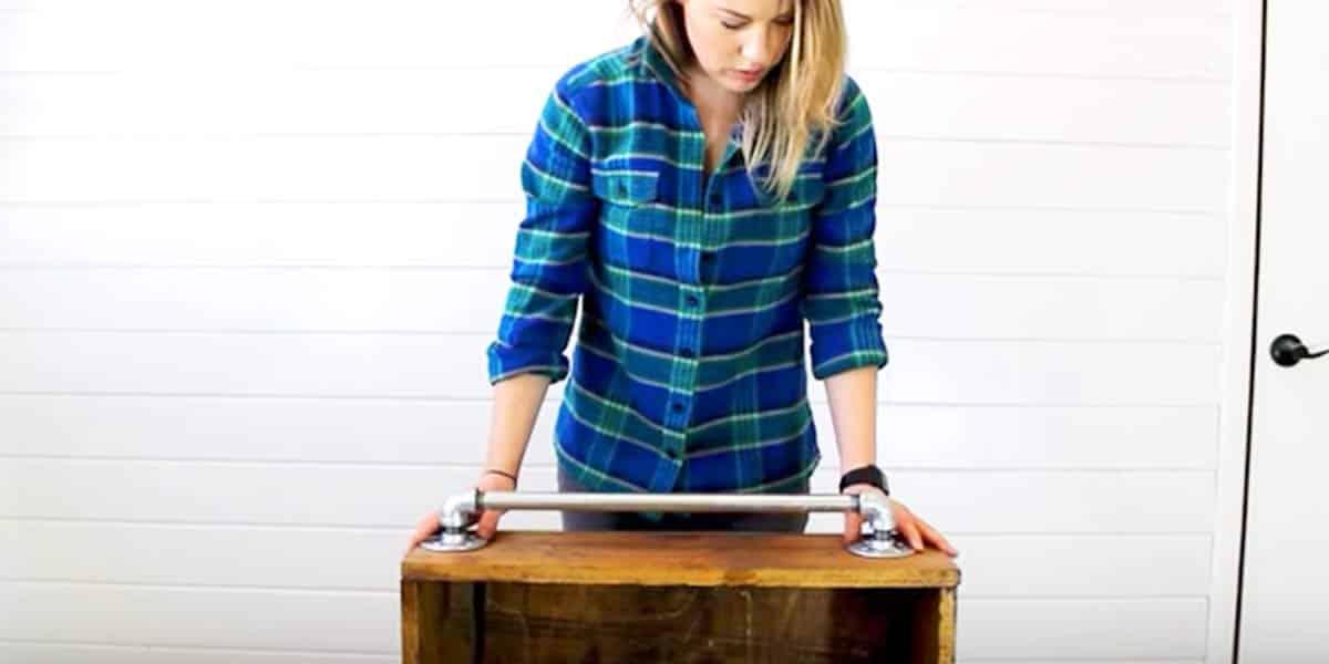 She Adds A Cool Piece Of Hardware To A Rustic Decor Piece She Made And You’ll Love It!