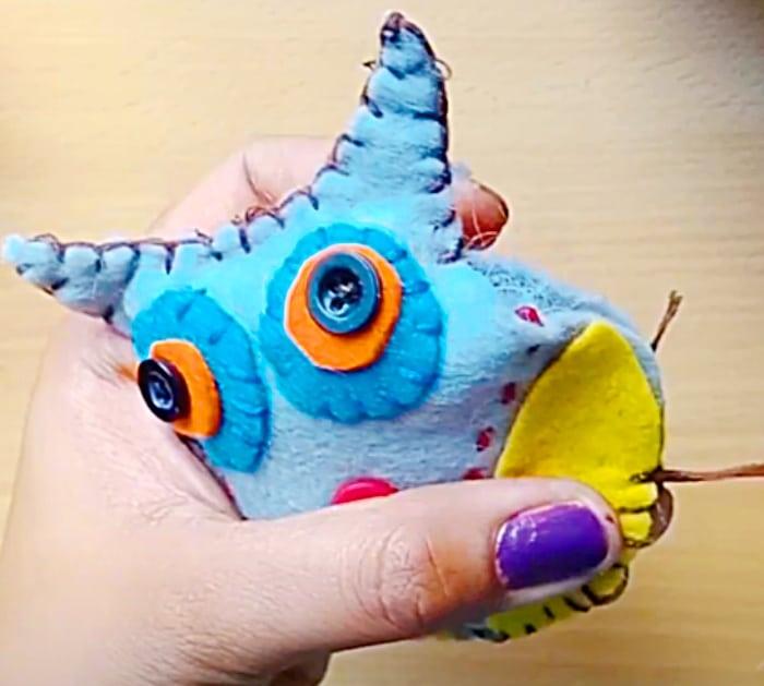 Stuffed Fridge Magnets - Quilted Fridge Magnet Idea - How To Make A Fridge Magnet