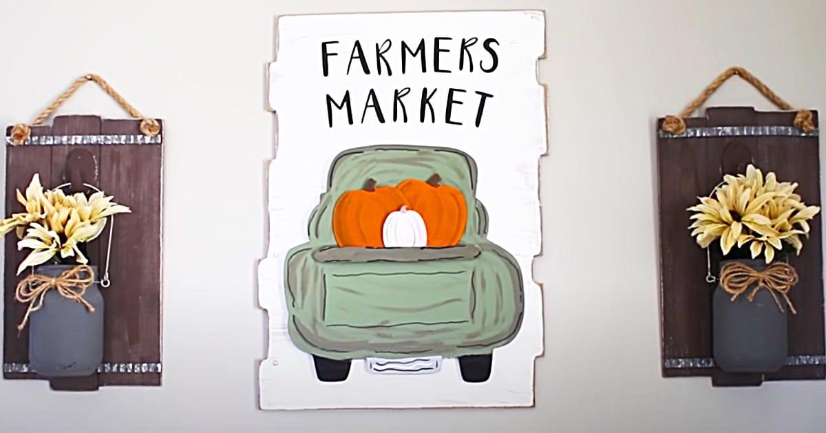 How To Make a Dollar Tree Truck Sign