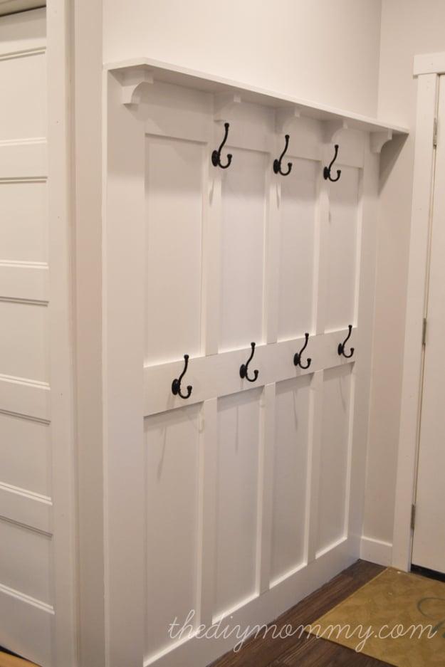 Board And Batten DIY Hook Wall, an idea worth trying before buying something new and great for your home