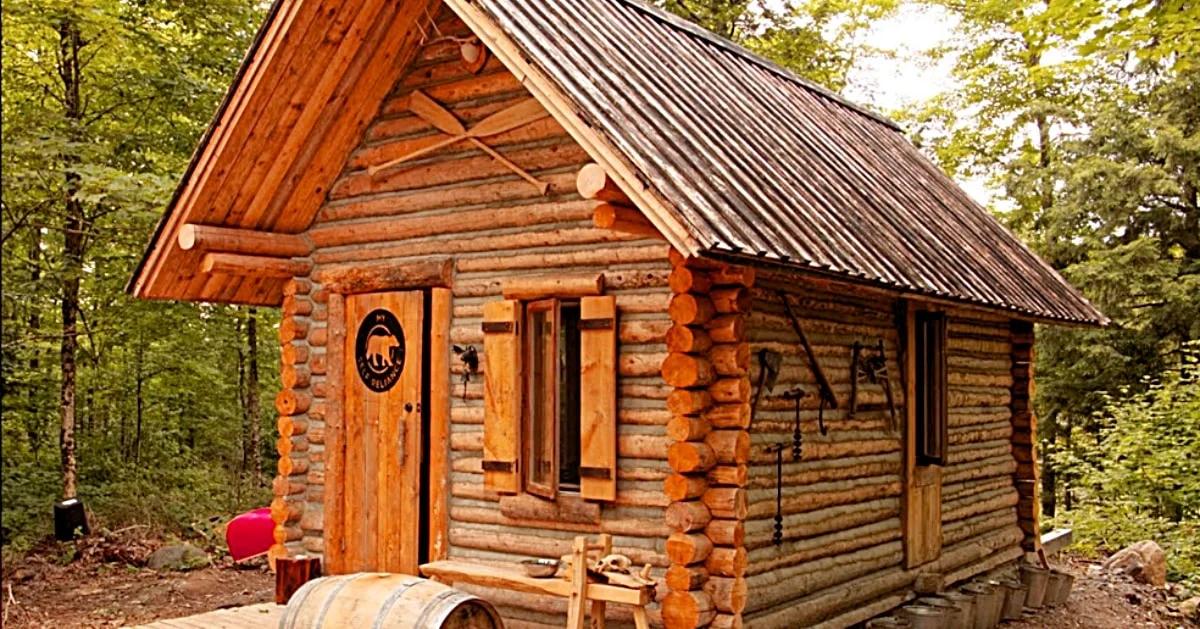 Building A Log Cabin Timelapse
