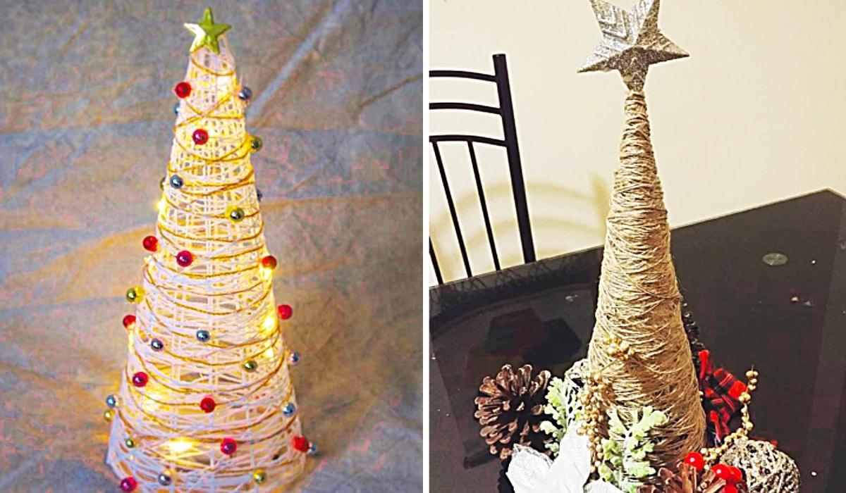 How To Make Farmhouse Twine Christmas Tree