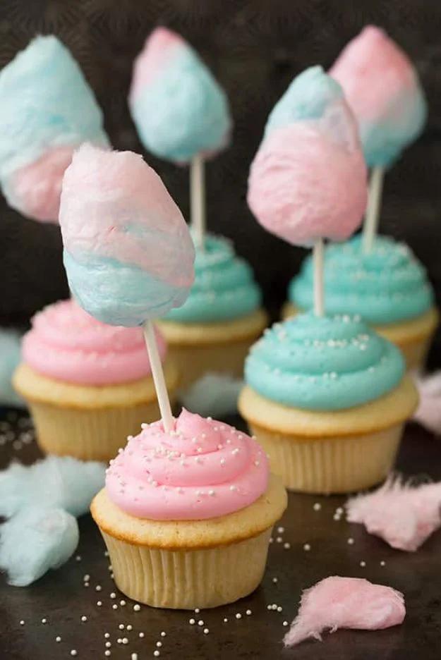 Cool Cupcake Decorating Ideas - Cotton Candy Cupcakes - Easy Ways To Decorate Cute, Adorable Cupcakes - Quick Recipes and Simple Decorating Tips With Icing, Candy, Chocolate, Butte