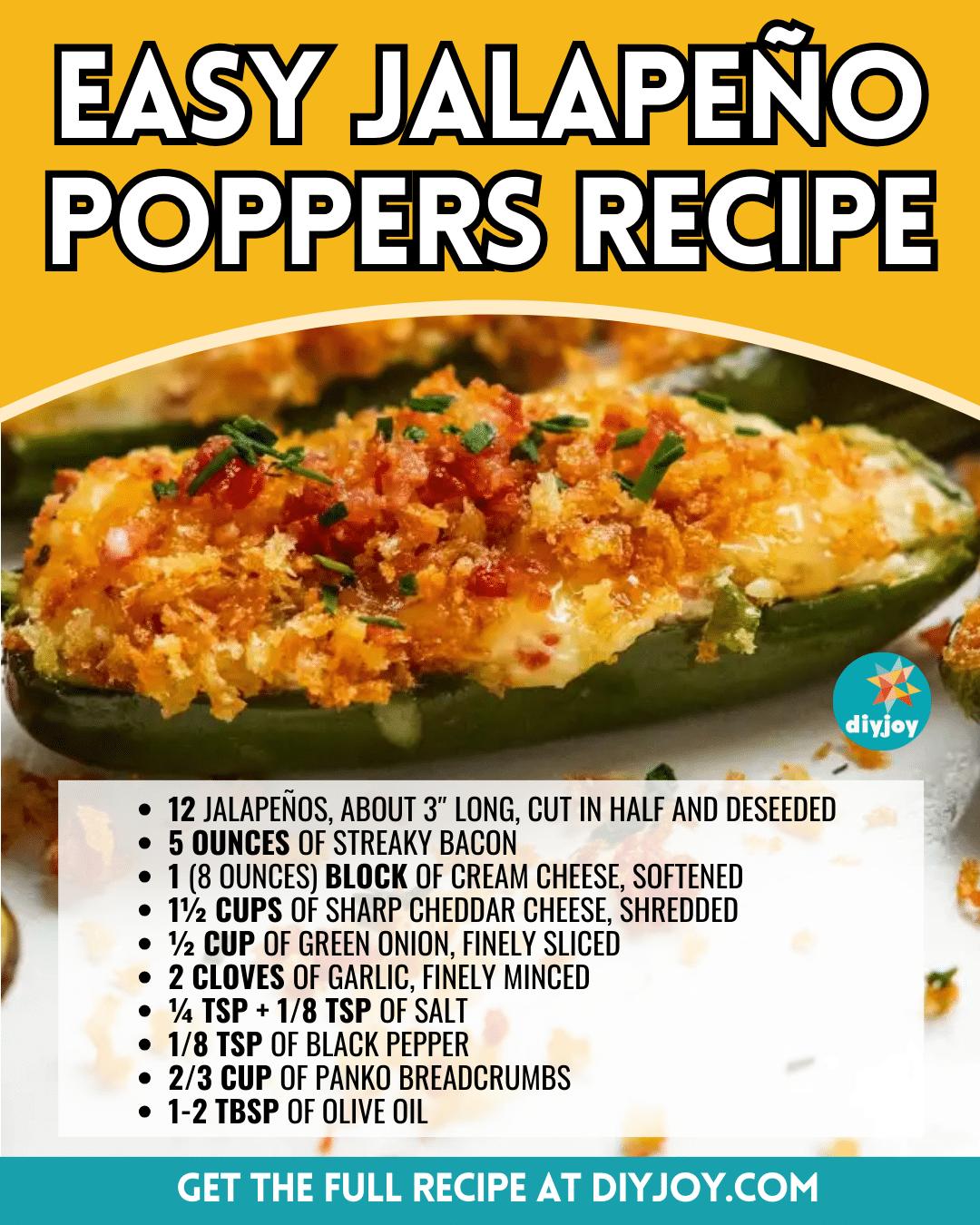 Easy Jalapeño Poppers Recipe