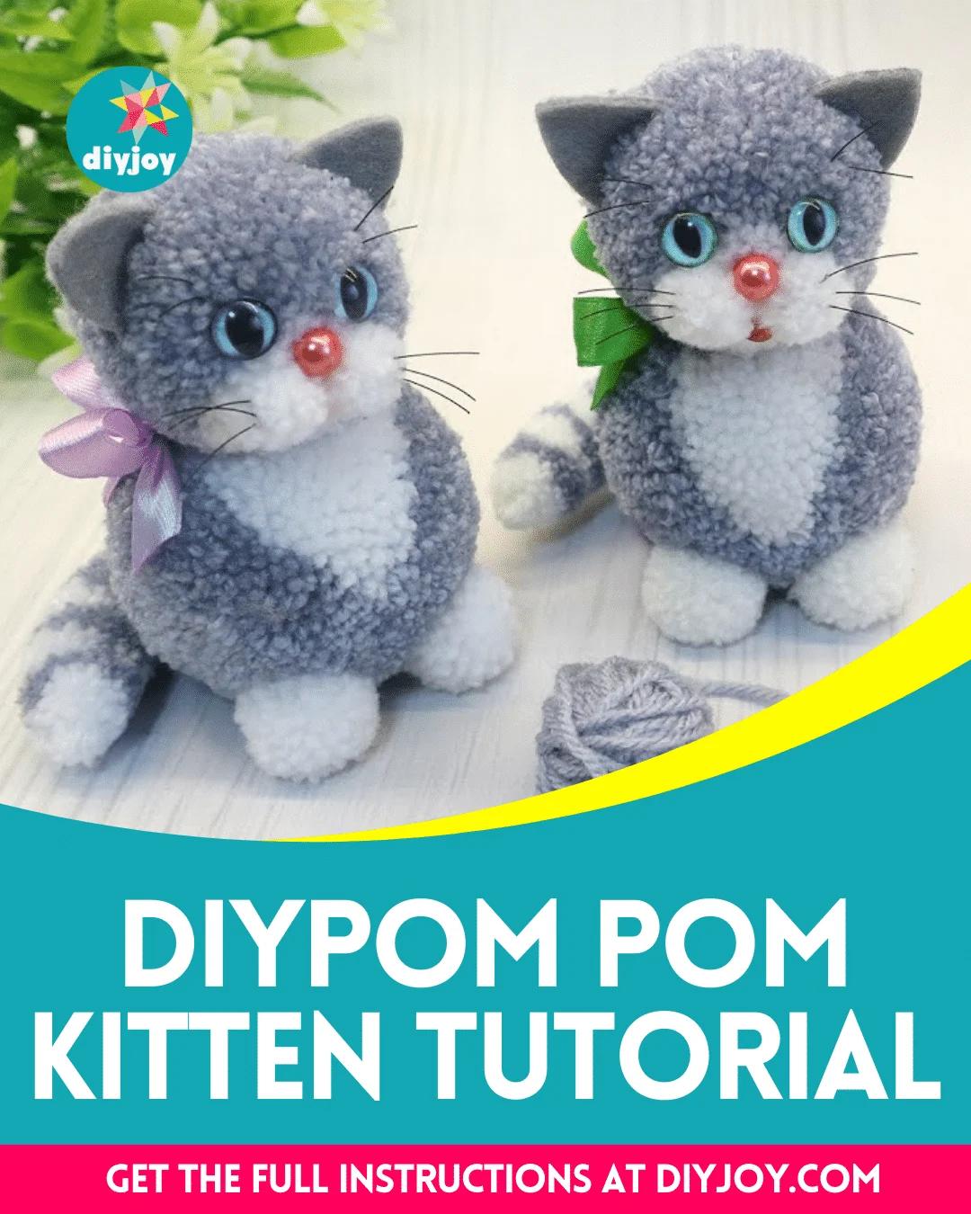 How To Make A DIY Kitten Using Yarn