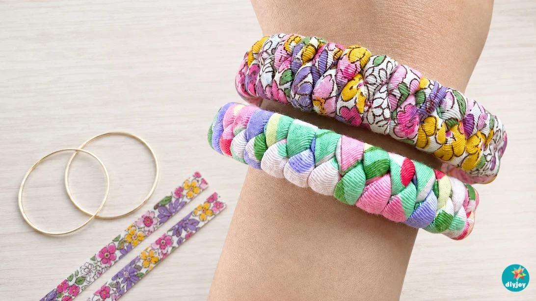 Braided Fabric Statement Bracelet