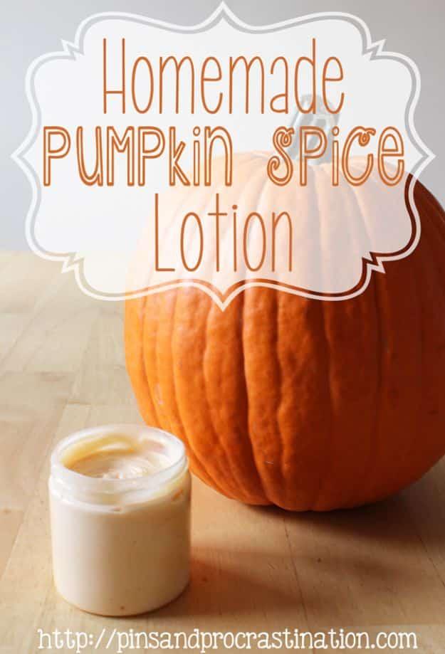 Homemade All Natural Pumpkin Spice Lotion, quick enough to whip up before a shower and the lotion that gets requested by name