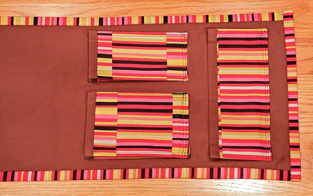 Sewn Sofa Arm Caddy, a favorite pick from this roundup and simple enough for a beginner and sweet enough to give