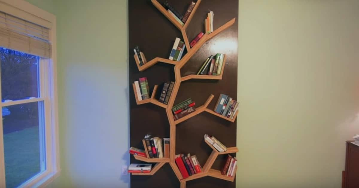 How To Make A Tree Bookshelf