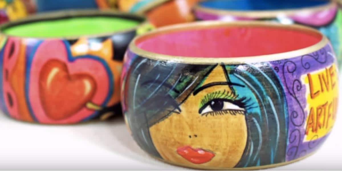 How to Make Artsy Wooden Bracelets
